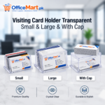 Visiting Card Holder Transparent – Small, Large & With Cap