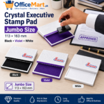 Crystal Executive Stamp Pad Jumbo Size