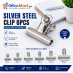 Silver Steel Clip 6pcs