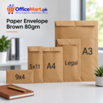 Paper Envelope Brown 80gsm (Multiple Sizes Available)