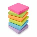 Multicolour Lined Sticky Notes – Self-Adhesive Memo Pad - Image 2