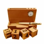 Wooden Pen Stand With Lc Calendar - Image 2