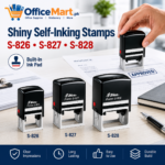 Shiny Self-Inking Stamp Simple Sizes I S-826, S-827 & S-828