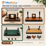 Premium Executive Desk Organizer Collection | Wooden & Rexine Leather Office Desk Sets | Pen Stand, Watch, Memo Holder & Desk Accessories