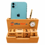 Wooden Pen Stand With Lc Calendar