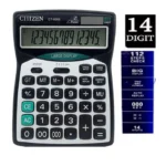 Citizen Calculator CT-9300 | 14-Digit Desktop Calculator | Dual Power (Solar + Battery) | Large Display - Image 2